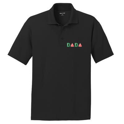 Dada Watermelon Funny Summer Fruit Gift - Great Father's Day PosiCharge RacerMesh Polo