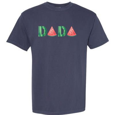 Dada Watermelon Funny Summer Fruit Gift - Great Father's Day Garment-Dyed Heavyweight T-Shirt