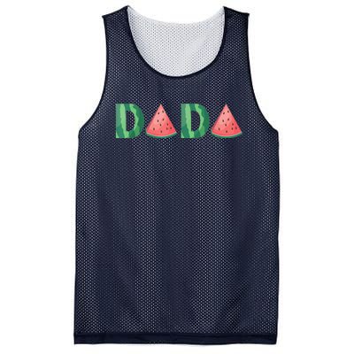 Dada Watermelon Funny Summer Fruit Gift - Great Father's Day Mesh Reversible Basketball Jersey Tank