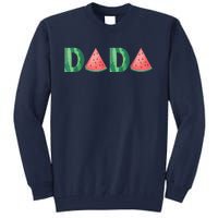 Dada Watermelon Funny Summer Fruit Gift - Great Father's Day Tall Sweatshirt