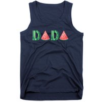 Dada Watermelon Funny Summer Fruit Gift - Great Father's Day Tank Top