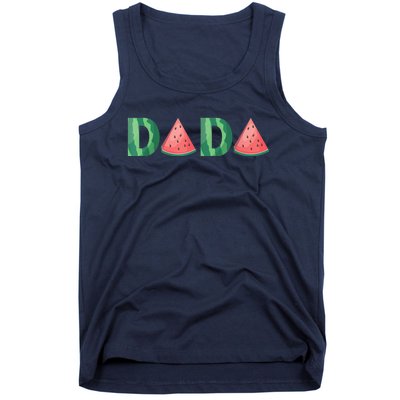 Dada Watermelon Funny Summer Fruit Gift - Great Father's Day Tank Top