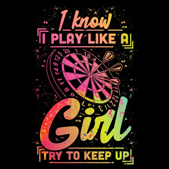 Darts Women Gift Arrows Field Team Play Like A Girl Darts 16 in Basic Backpack