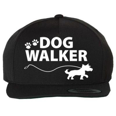 Dog Walker Gift Wool Snapback Cap