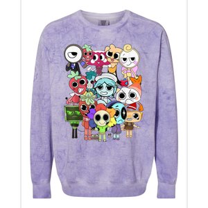 Dandy World Gifts For Thanksgiving Birthday Christmas Colorblast Crewneck Sweatshirt