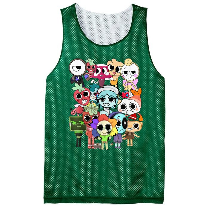 Dandy World Gifts For Thanksgiving Birthday Christmas Mesh Reversible Basketball Jersey Tank