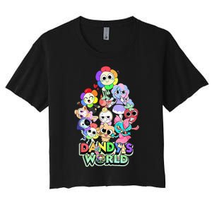 Dandy World Gifts For Thanksgiving Birthday Christmas Women's Crop Top Tee