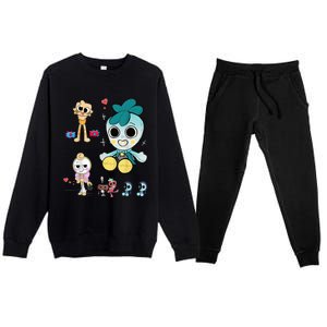 Dandy World Gifts For Thanksgiving Birthday Christmas Premium Crewneck Sweatsuit Set