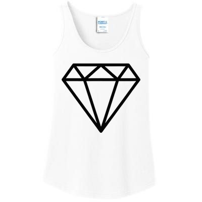 Diamond White Graphic Cool White Ladies Essential Tank