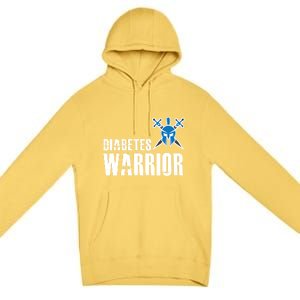 Diabetes Warrior Gift Support Awareness Fighter Gift Premium Pullover Hoodie