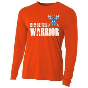 Diabetes Warrior Gift Support Awareness Fighter Gift Cooling Performance Long Sleeve Crew