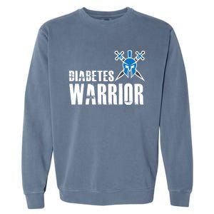 Diabetes Warrior Gift Support Awareness Fighter Gift Garment-Dyed Sweatshirt