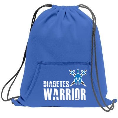 Diabetes Warrior Gift Support Awareness Fighter Gift Sweatshirt Cinch Pack Bag