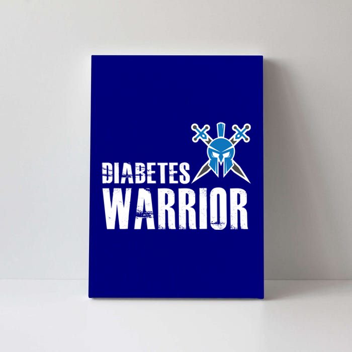 Diabetes Warrior Gift Support Awareness Fighter Gift Canvas