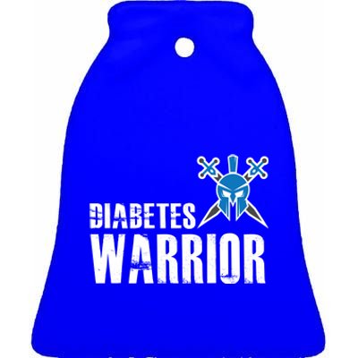 Diabetes Warrior Gift Support Awareness Fighter Gift Ceramic Bell Ornament