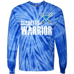 Diabetes Warrior Gift Support Awareness Fighter Gift Tie-Dye Long Sleeve Shirt