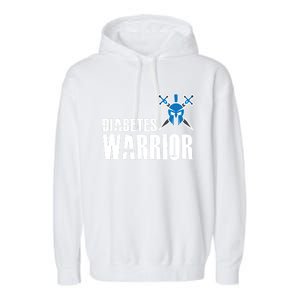 Diabetes Warrior Gift Support Awareness Fighter Gift Garment-Dyed Fleece Hoodie