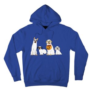 Dogs Wearing Ghost Costume Funny Dog Halloween Funny Funny Hoodie