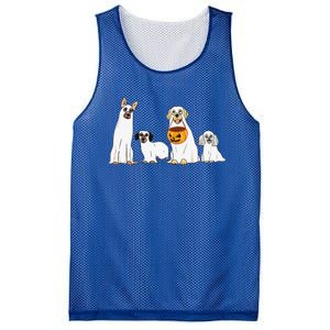 Dogs Wearing Ghost Costume Funny Dog Halloween Funny Funny Mesh Reversible Basketball Jersey Tank