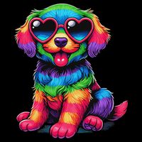 Dog Wearing Glasses Heart Puppy Love Dog Kids Hoodie