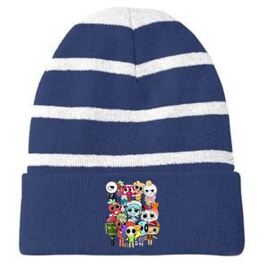 Dandy World Gifts For Birthday And Christmas Funny Gifts Striped Beanie with Solid Band