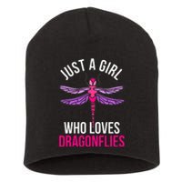 Dragonflies Women Gift Idea Dragonfly Short Acrylic Beanie