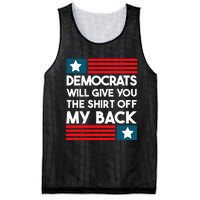 Democrats Will Give You The Off My Back Funny Design Mesh Reversible Basketball Jersey Tank