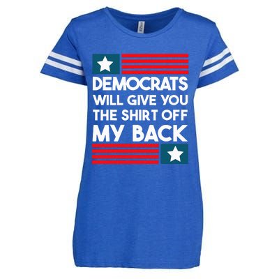 Democrats Will Give You The Off My Back Funny Design Enza Ladies Jersey Football T-Shirt