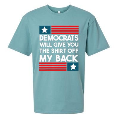 Democrats Will Give You The Off My Back Funny Design Sueded Cloud Jersey T-Shirt