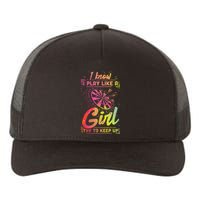 Darts Women Gift Arrows Field Team Play Like A Girl Darts Yupoong Adult 5-Panel Trucker Hat