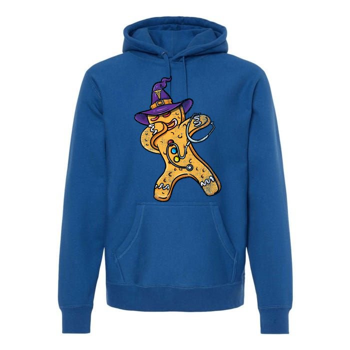 Dabbing Witch Gingerbread Nurse Vintage Gift Premium Hoodie