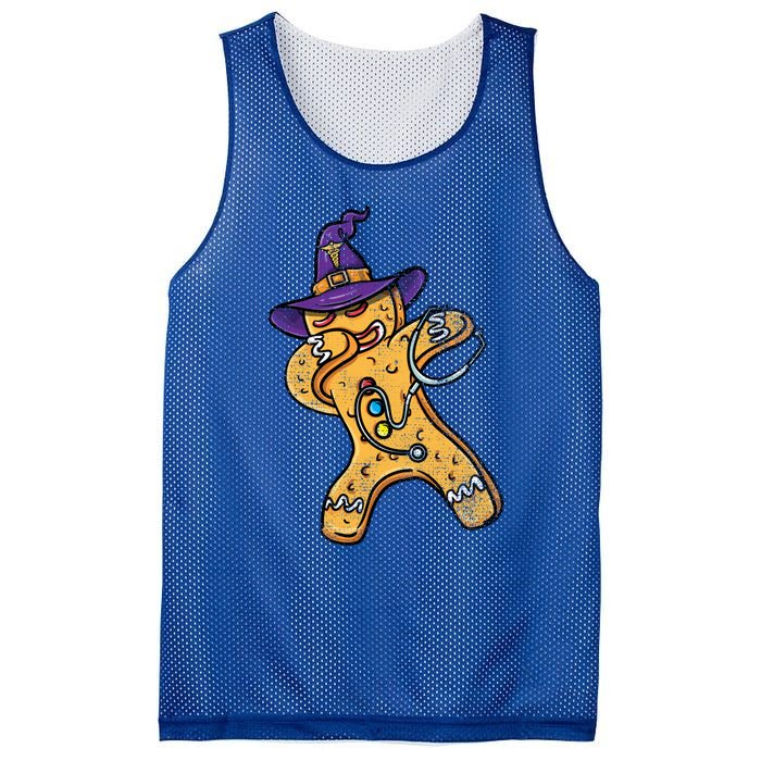 Dabbing Witch Gingerbread Nurse Vintage Gift Mesh Reversible Basketball Jersey Tank