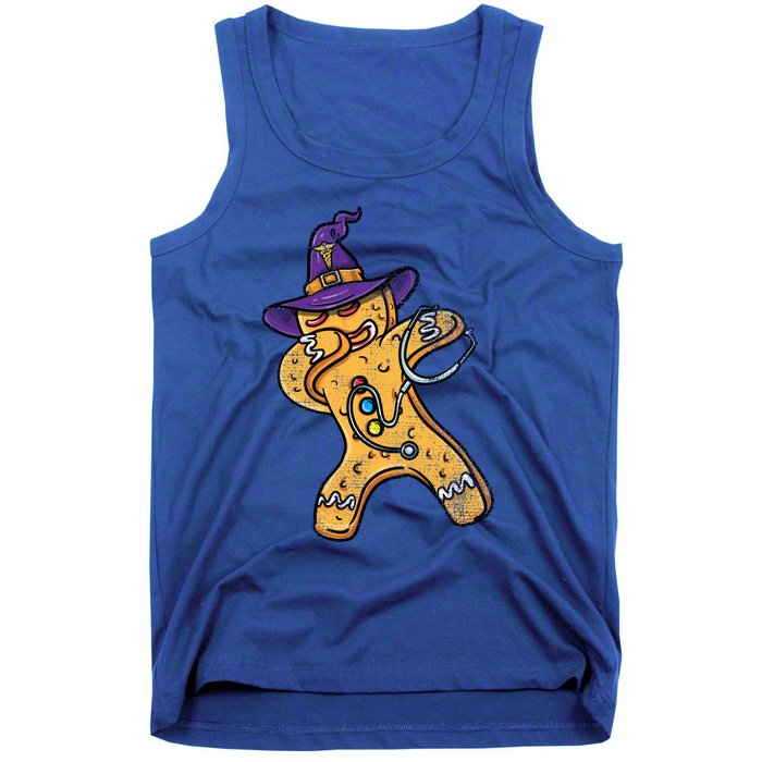 Dabbing Witch Gingerbread Nurse Vintage Gift Tank Top