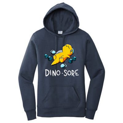 Dinosaur Workout Gym Fitness Lifting Women's Pullover Hoodie