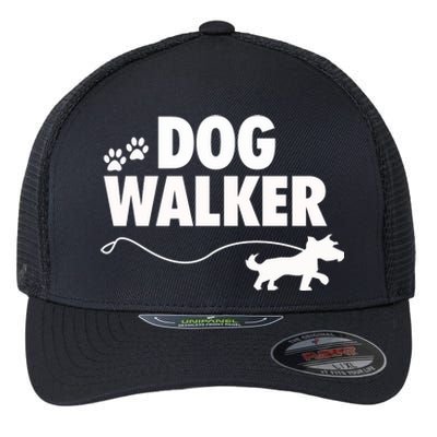 Dog Walker Gift Flexfit Unipanel Trucker Cap