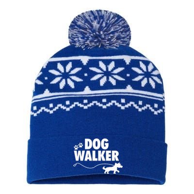 Dog Walker Gift USA-Made Snowflake Beanie