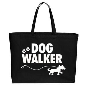 Dog Walker Gift Cotton Canvas Jumbo Tote