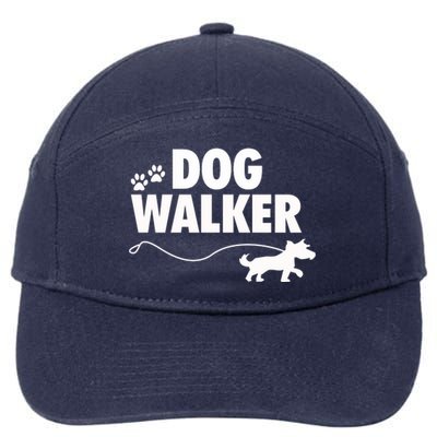 Dog Walker Gift 7-Panel Snapback Hat