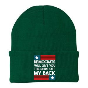 Democrats Will Give You The Off My Back Funny Design Knit Cap Winter Beanie