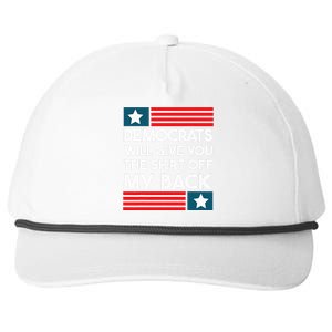 Democrats Will Give You The Off My Back Funny Design Snapback Five-Panel Rope Hat