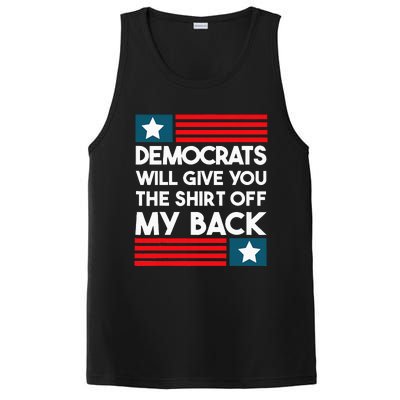 Democrats Will Give You The Off My Back Funny Design PosiCharge Competitor Tank