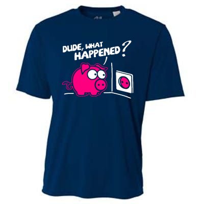 Dude What Happened Cooling Performance Crew T-Shirt