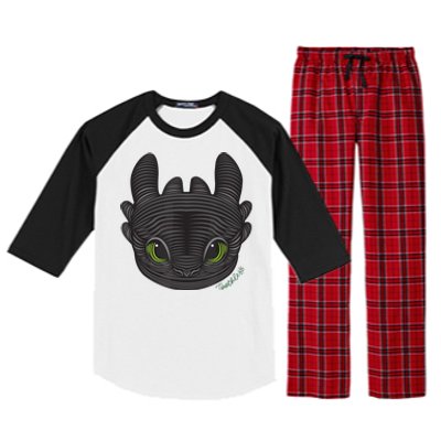 Dream Works How To Train Your Dragon Toothless Cat Raglan Sleeve Pajama Set