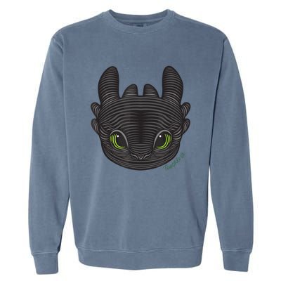 Dream Works How To Train Your Dragon Toothless Cat Garment-Dyed Sweatshirt