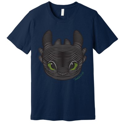 Dream Works How To Train Your Dragon Toothless Cat Premium T-Shirt