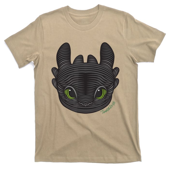 Dream Works How To Train Your Dragon Toothless Cat T-Shirt