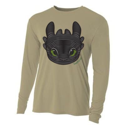 Dream Works How To Train Your Dragon Toothless Cat Cooling Performance Long Sleeve Crew