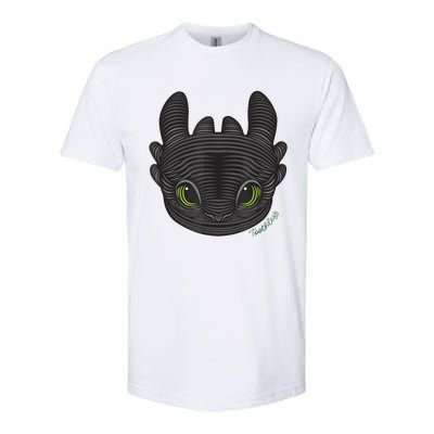 Dream Works How To Train Your Dragon Toothless Cat Softstyle® CVC T-Shirt