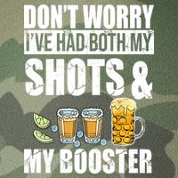 Don't Worry Had Both My Shots And Booster Funny Legacy Tie Dye Trucker Hat