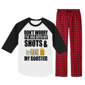 Don't Worry Had Both My Shots And Booster Funny Raglan Sleeve Pajama Set